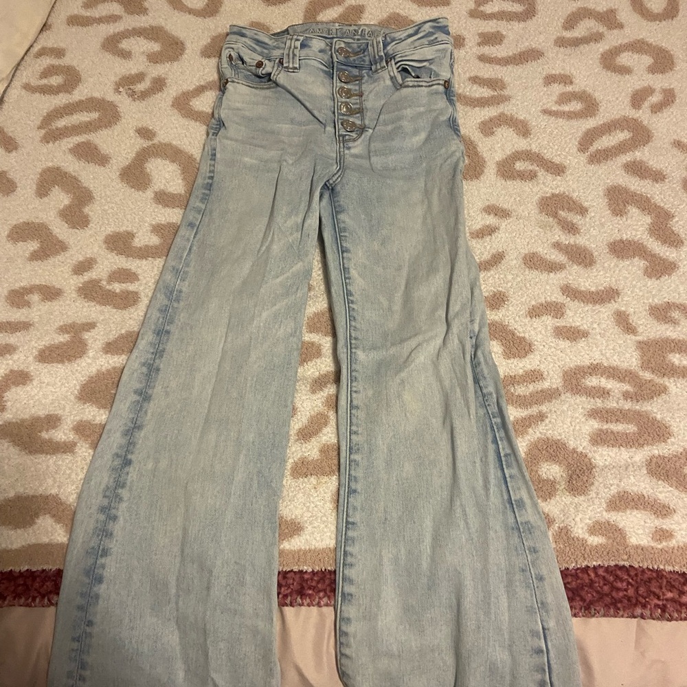 American Eagle Outfitters Light Blue Flare Jeans